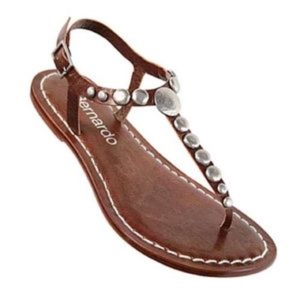 Bernardo Mojo T-Strap Sandal Brown Size 6